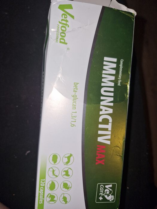 Immunoactiv max Vetfood odporność pies kot królik 60 kaps