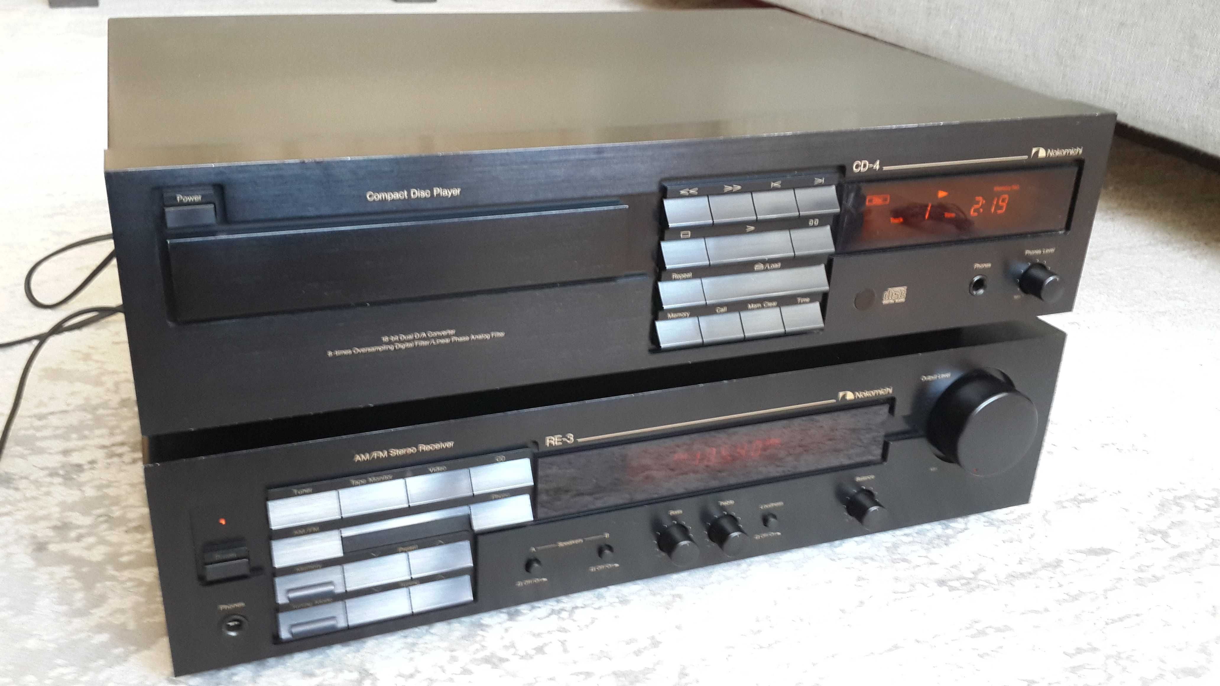 CD Nakamichi CD-4 , ресивер Nakamichi RE-3