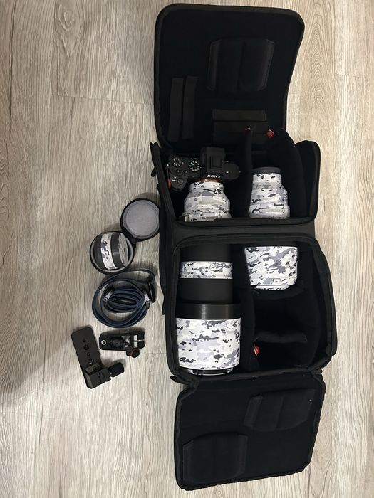 Sony A7II, FE 70–200 mm F2.8 II, FE 200-600 mm F5.6-6.3, FE 28 – 70 mm