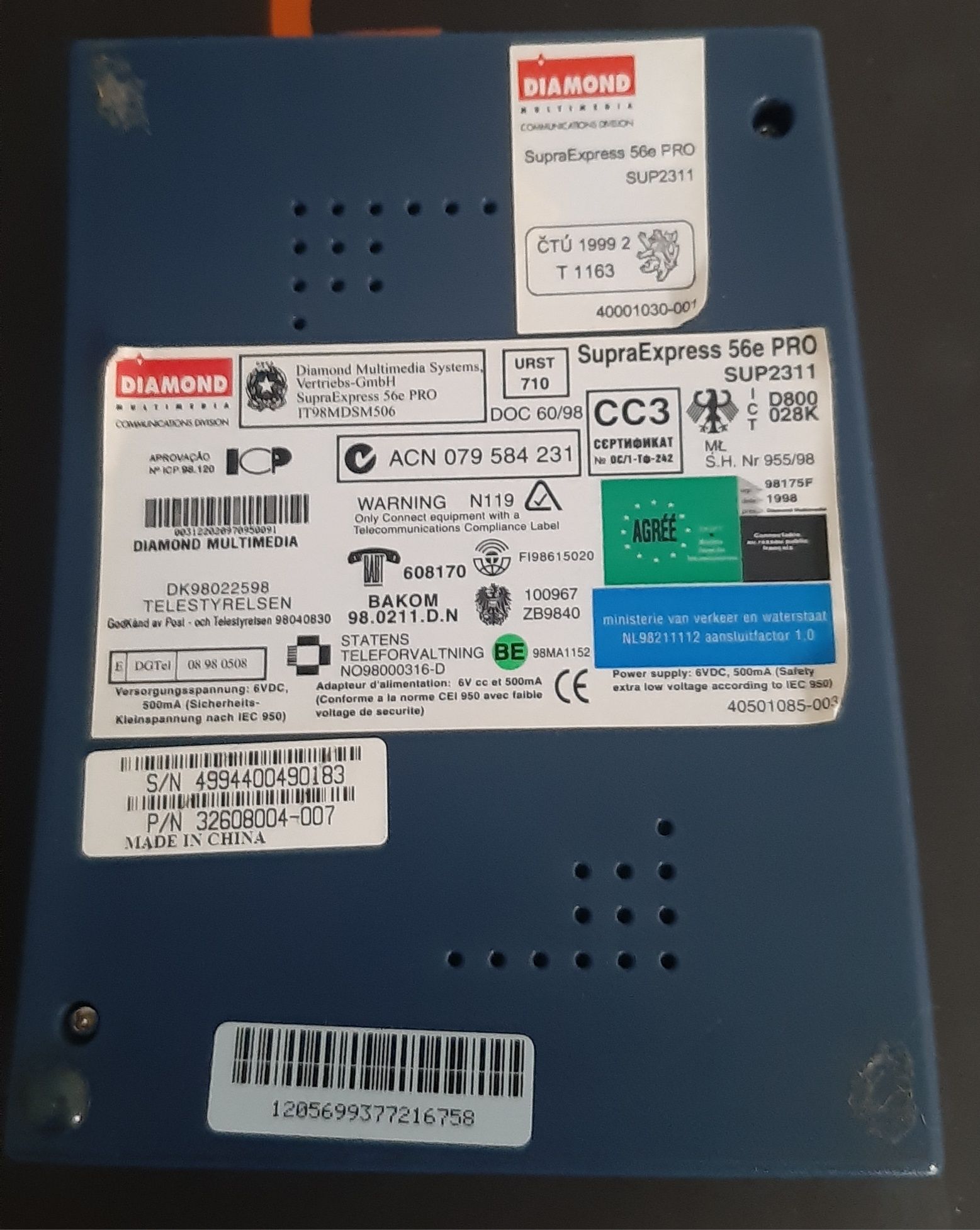 Router WiFi Diamond SupraExpress 56e Pro