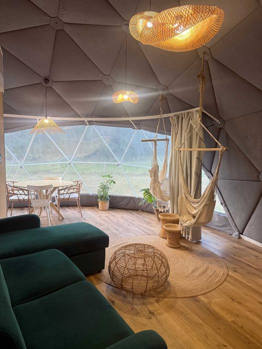 Glamping marki Polidomes kopuła mieszkalna namiot sferyczny Luksusowy