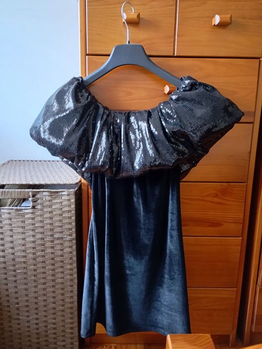 Vestido de Veludo preto