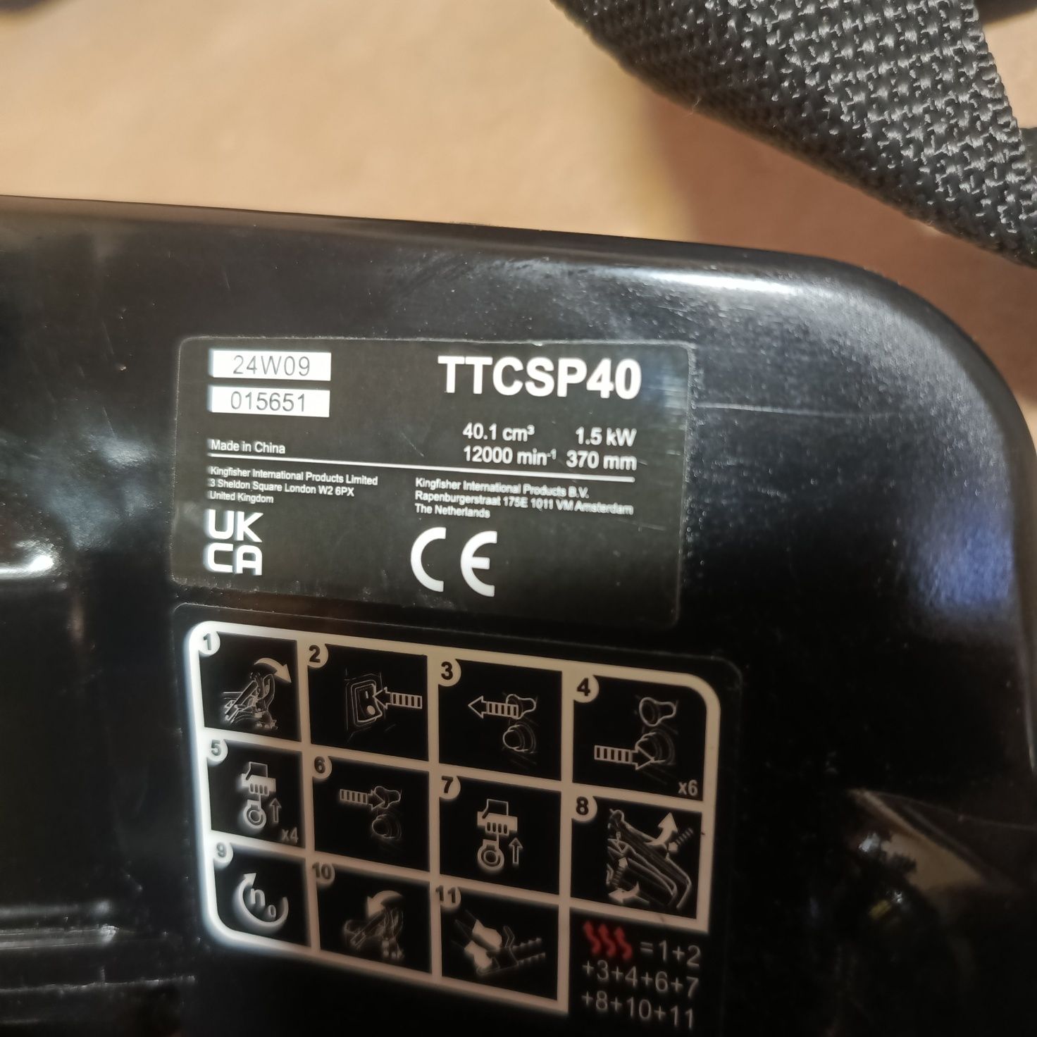 Piła pilarka spalinowa titan ttcsp40 powystawowa