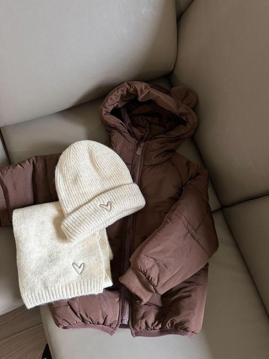 Тепленький костюм/ тепленька кофта/ набір шапка+ шарфік