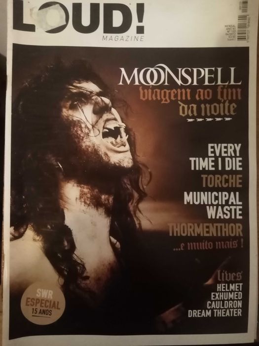 revistas LOUD!-moonspell, led zeppelin, deep purple...