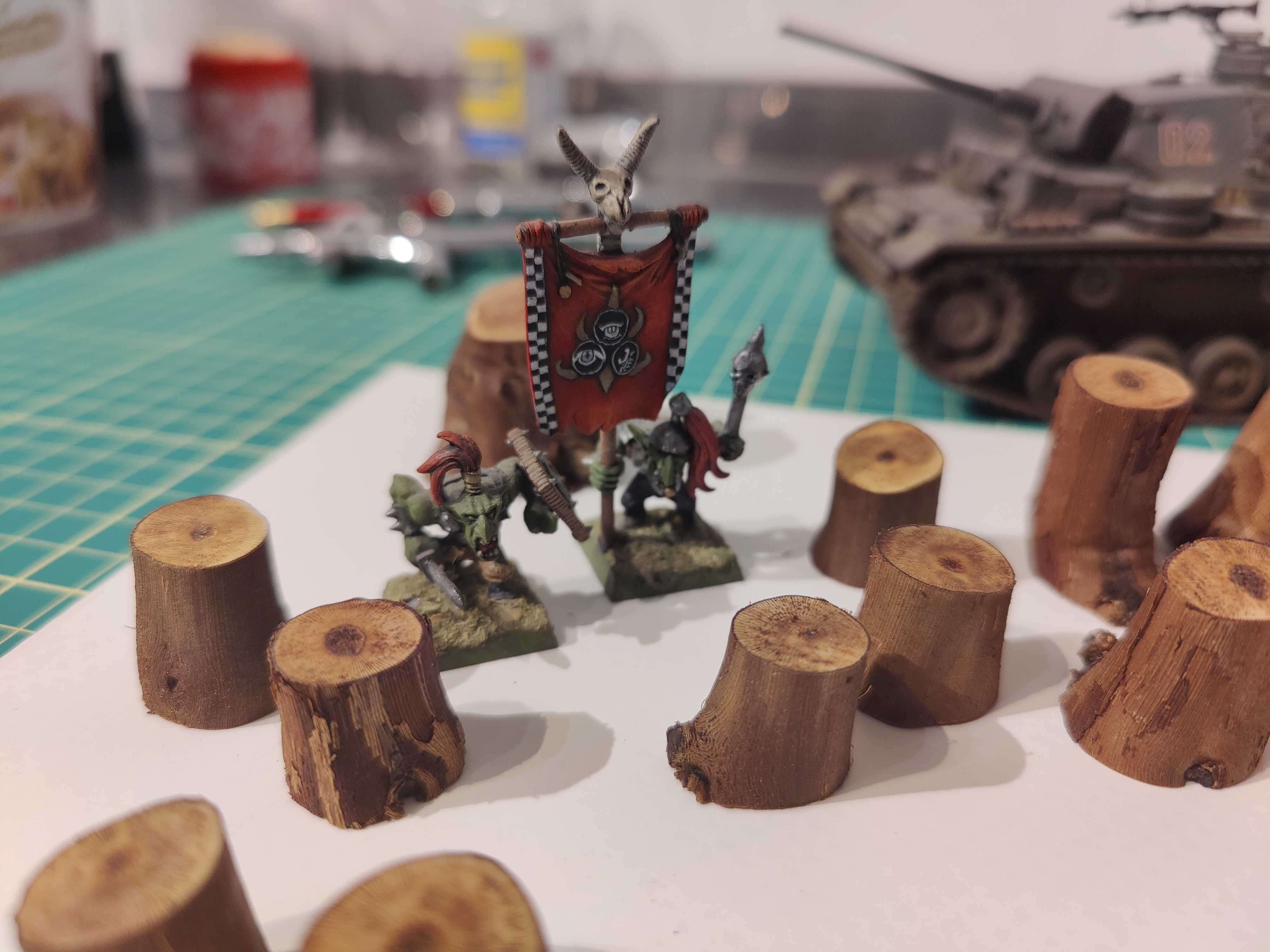 Modelarstwo. Pnie drzew 1:35 warhammer, makieta, diorama