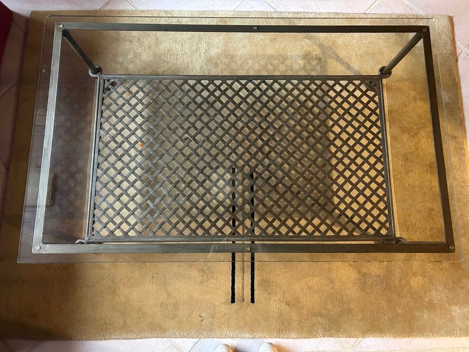 Mesa de Centro de Ferro e Vidro