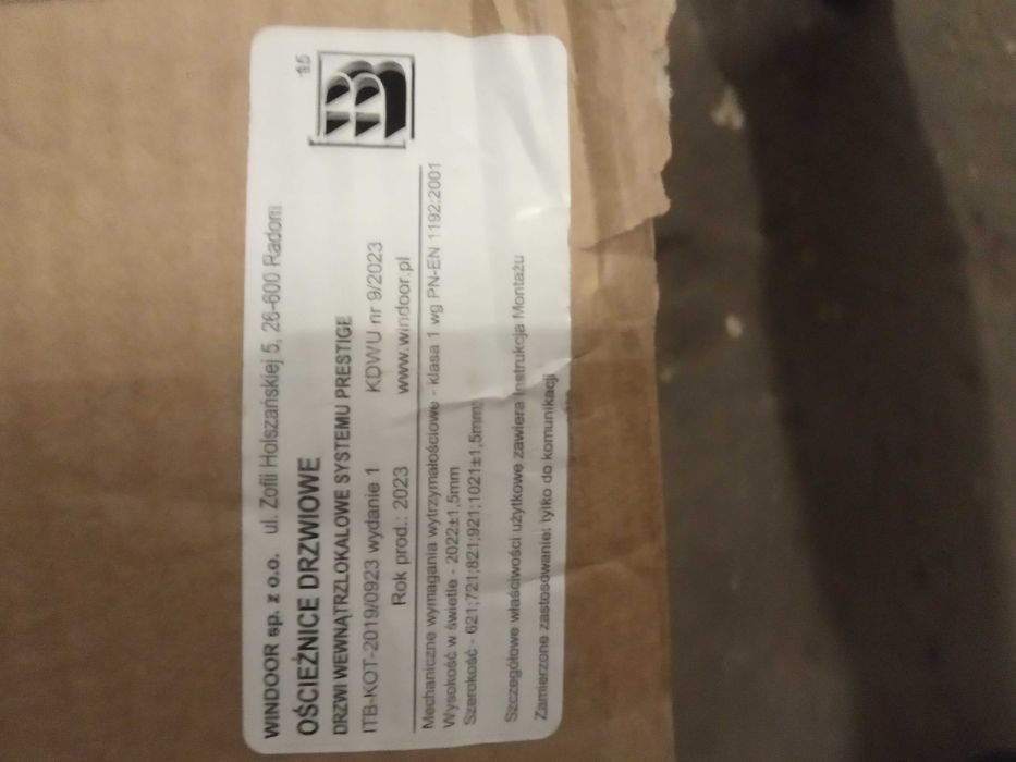 ościeżnica regulowana 180-220 dąb silver Lewa