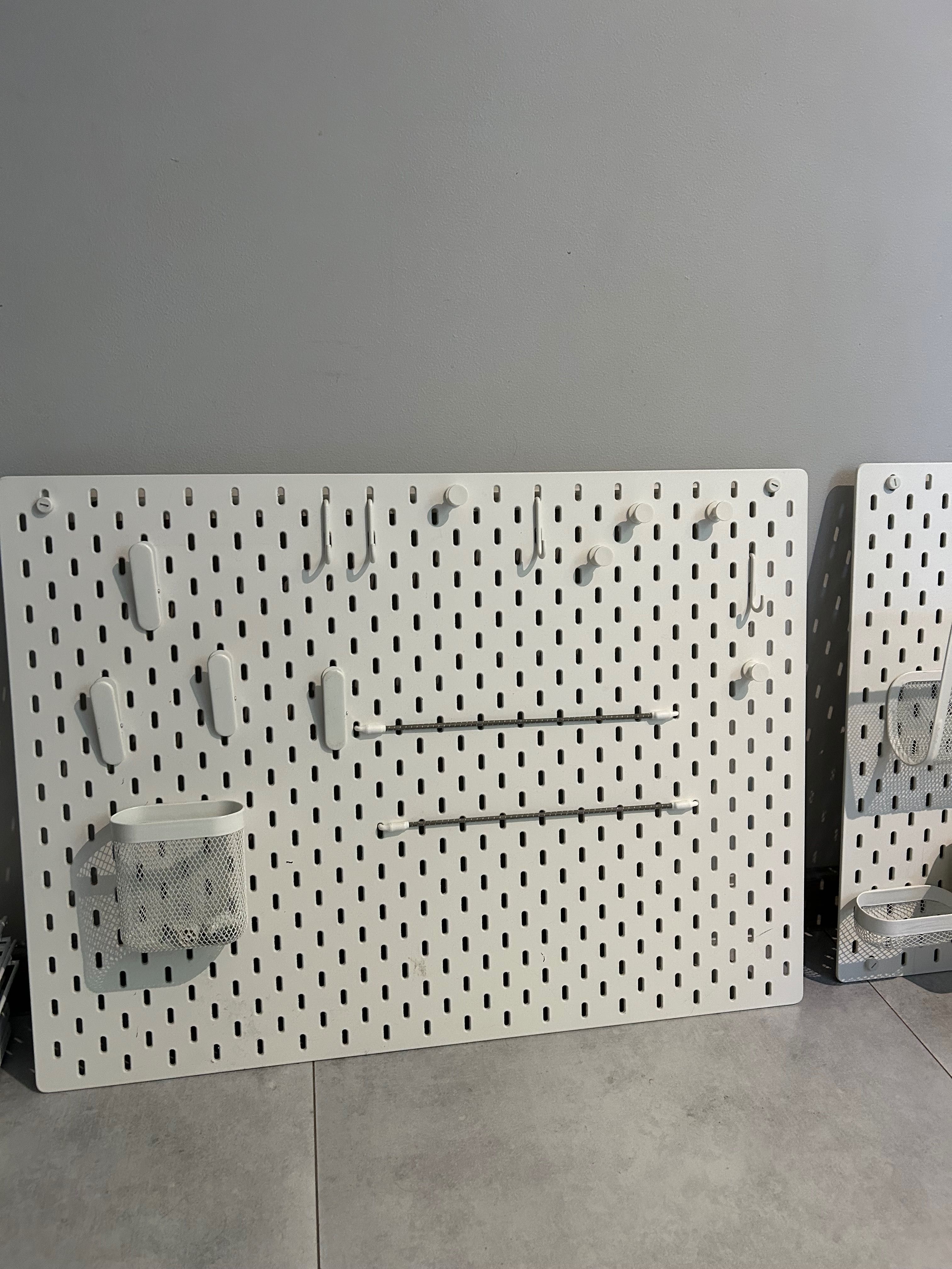 Tablica SKADIS IKEA tablice perforowane białe, organizer