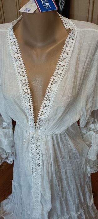 Купальник жіночий і халат пляжний/для нареченої