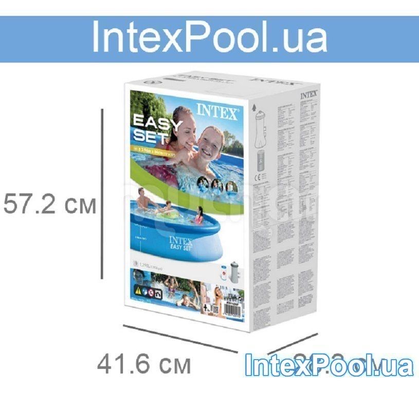 Надувной бассейн Intex 396 х 84 см (2 006 л/ч)