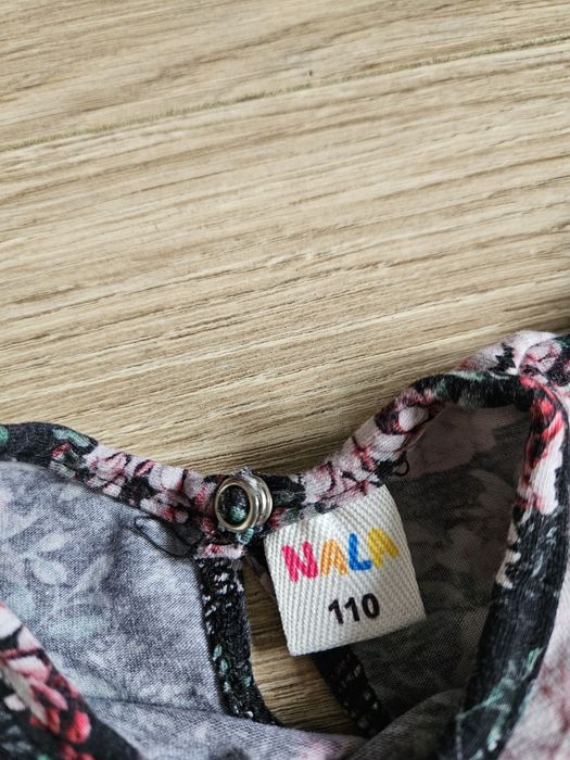 Bluzka z falbankami na ramionach handmade Nala w kwiaty