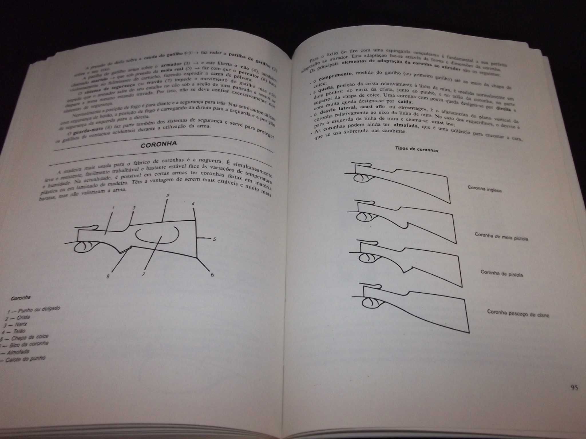 Livro Manual para Exame Carta de Caçador 1995 + brochuras