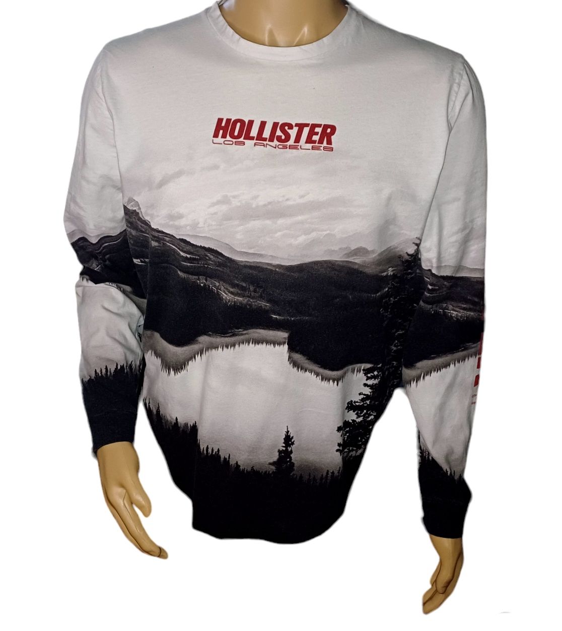 T-shirt męski z długim rękawem Hollister rozmiar L