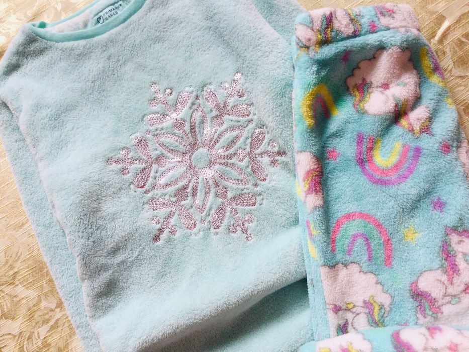 12-13 років, 158 зріст Primark пухнаста флісова піжама на манжетах