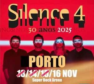2 bilhetes Silence 4 - Super bock arena (Porto) dia 14 novembro
