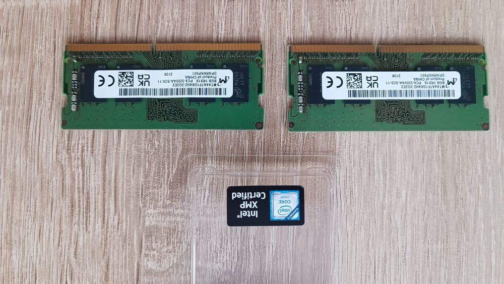 Продам 2 плати оперативної пам'яті по 8 Гігабайт кожна для ноутбука
