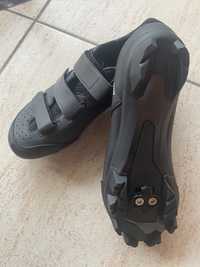 MTB xc shoes 100 black/sapatos encaixe Btt