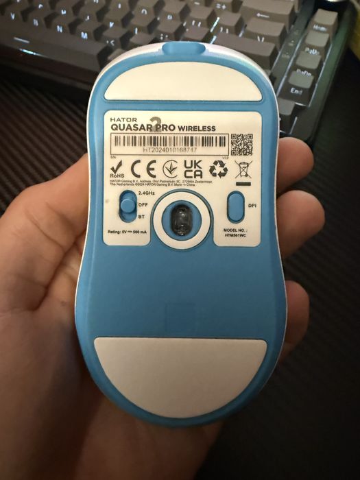 Продам мишy Hator Quasar 2 Pro wireless white/Cerulean