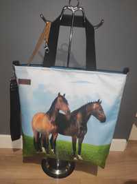 Torebka w konie torba zakupowa koń shopper bag jeździectwo