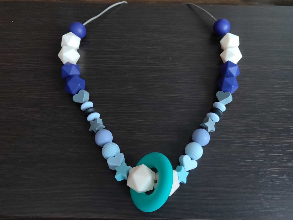 Слингобусы, силиконовые бусы+грызунок, прорезыватель 85 см