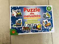 Puzzle dla maluszków maszyny budowlane pierwsze puzzle 2+