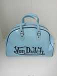 Von Dutch Light Blue Big Bowling Bag Vintage Duża Torba