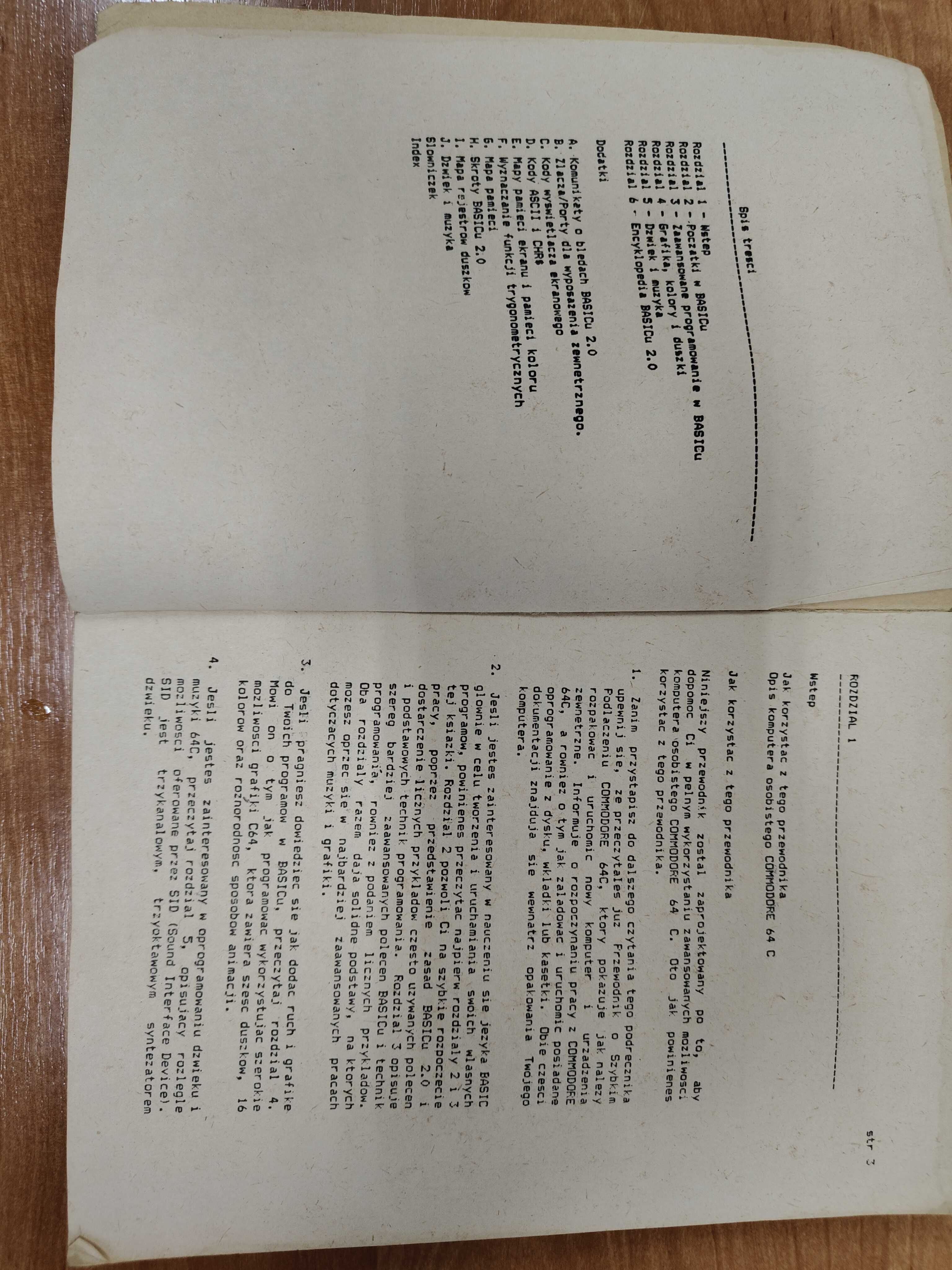 Instrukcja obsługi Commodore C64