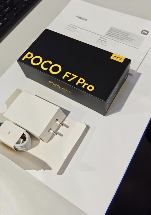 Poco F7 pro NOWY! +oryginalna ładowarka Xiaomi, FAKTURA