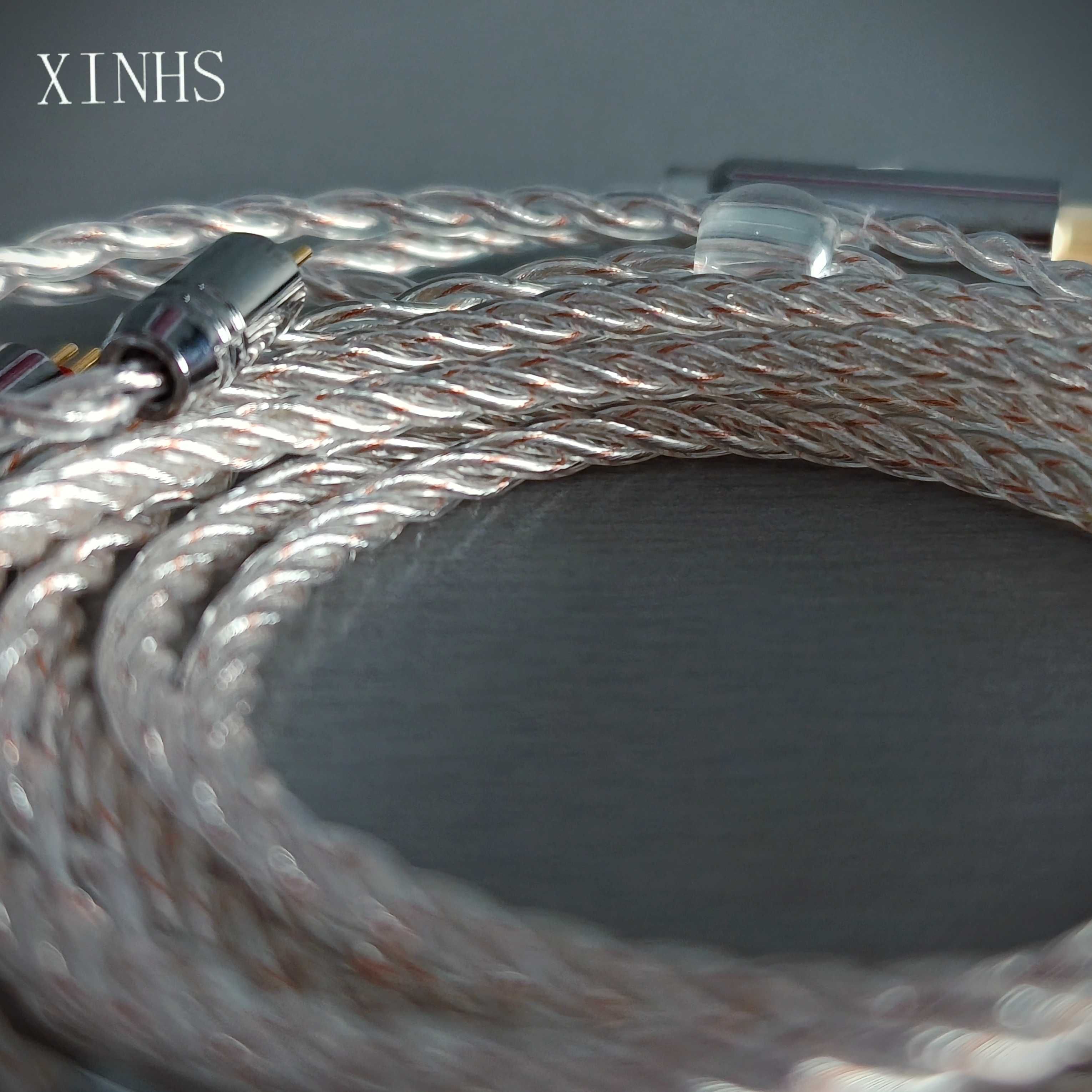 XINHS Kabel Posrebrzany 5N 2Pin 0.78 4.4mm