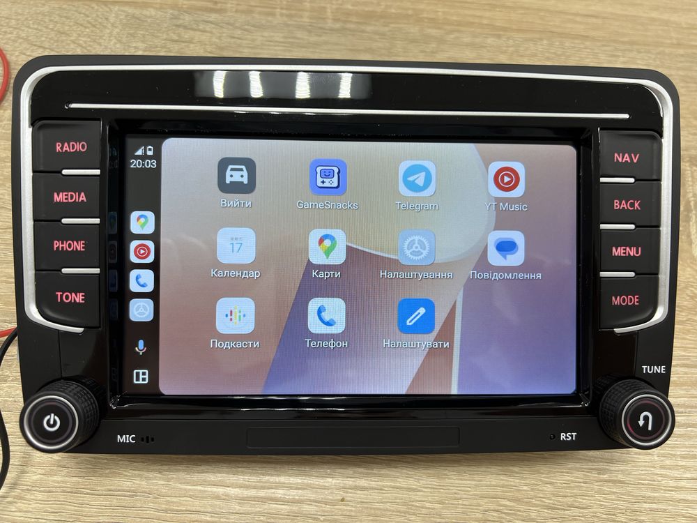 Android мультимедія Carplay для VW Volkswagen Skoda 2/32 GB