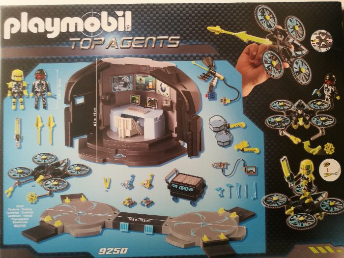 Nowy duży zestaw Playmobil 9250 Centrum Dowodzenia Top Agents