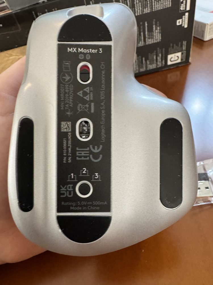 Logitech MX Master 3S Performance Wireless Mouse Bluetooth Pale Grey