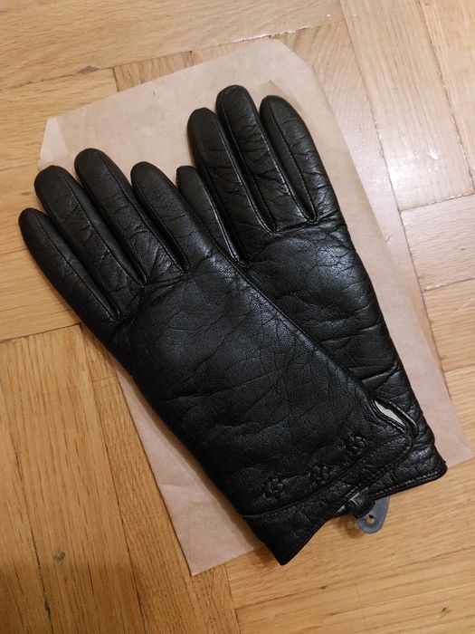 XS нові шкіряні жіночі перчатки на худу руку