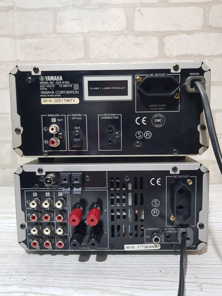 FM/AM Стерео ресивер/підсилювач/CD  Yamaha RX-E100/CDX E 100, 2*60