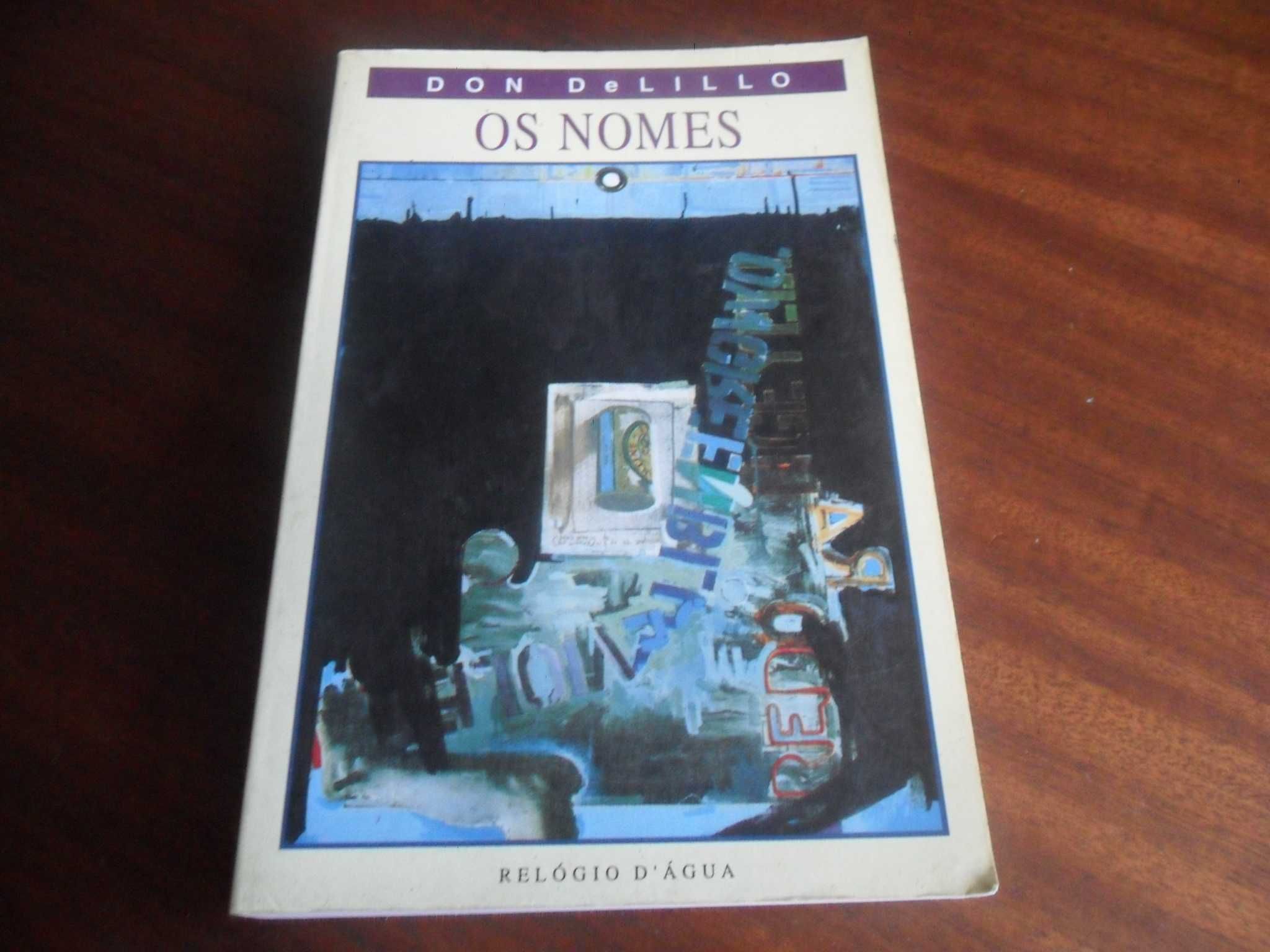 "Os Nomes" de Don DeLillo - 1ª Edição de 1996