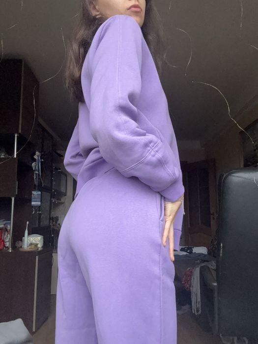 Спортивний костюм на флісі філолетового кольору