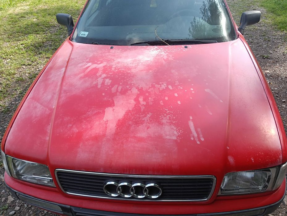 Maska Pokrywa Silnika Audi 80 B4  Czerwona LY3H KPL WYSYŁKA