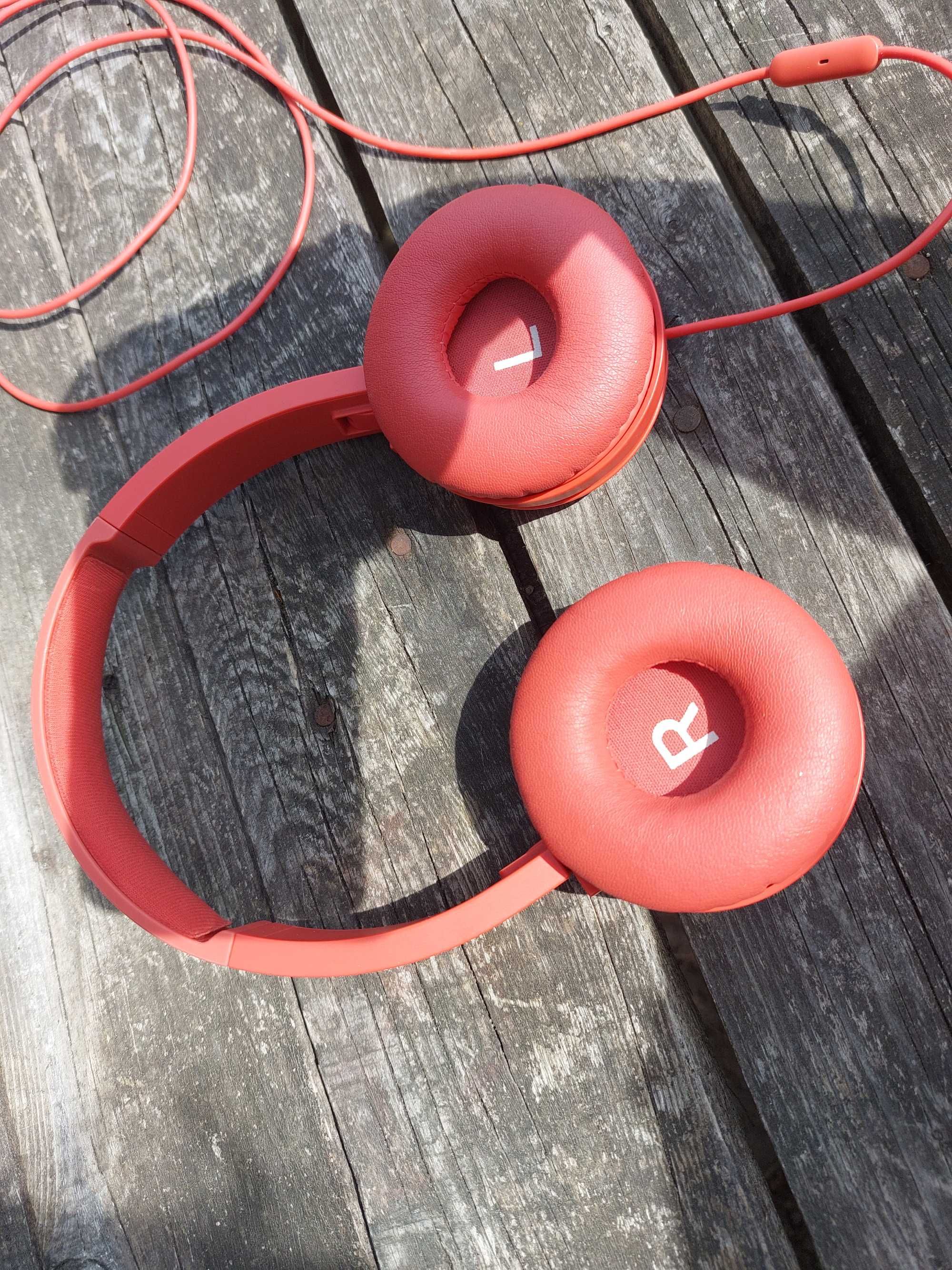 Słuchawki z mikrofonem PHILIPS TAH4105 Czerwone