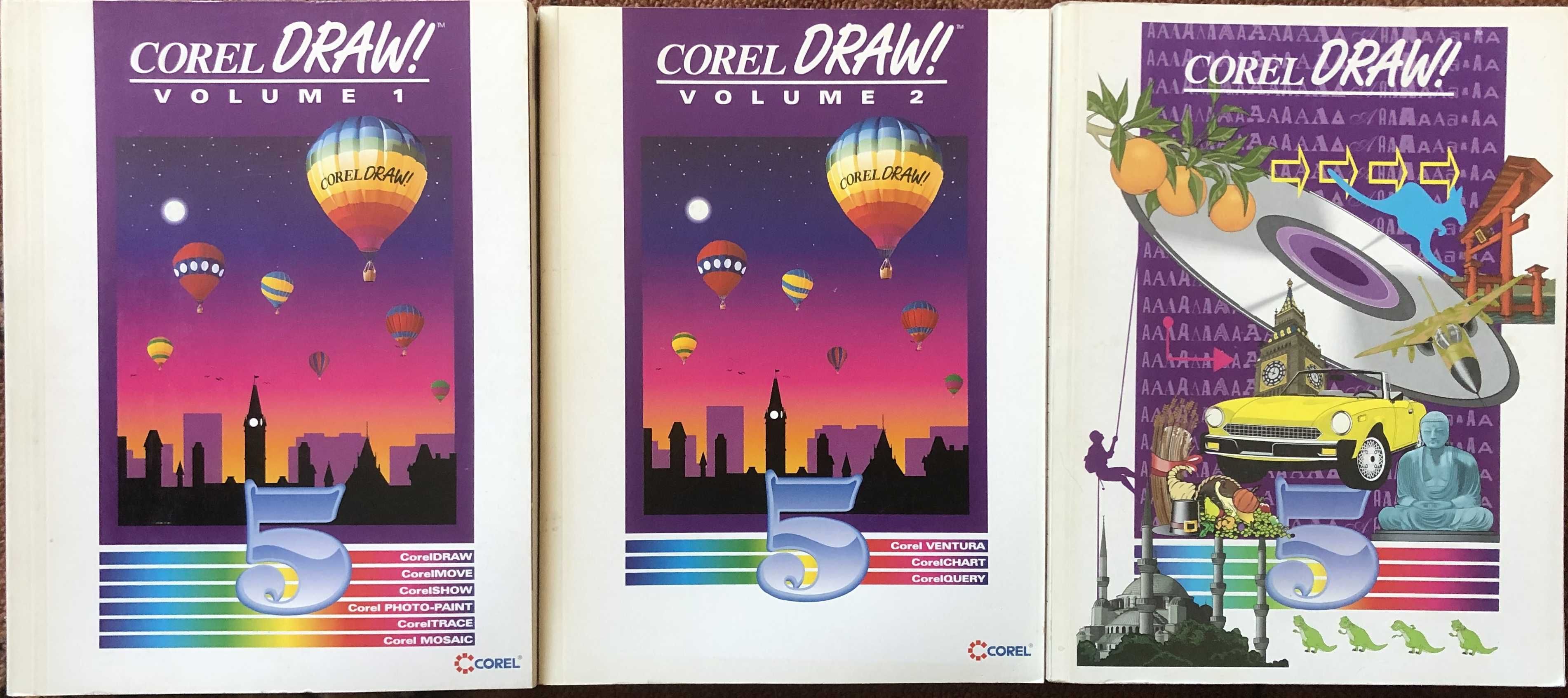 Corel Draw! 5 vol. 1, vol. 2 i baza Clipart