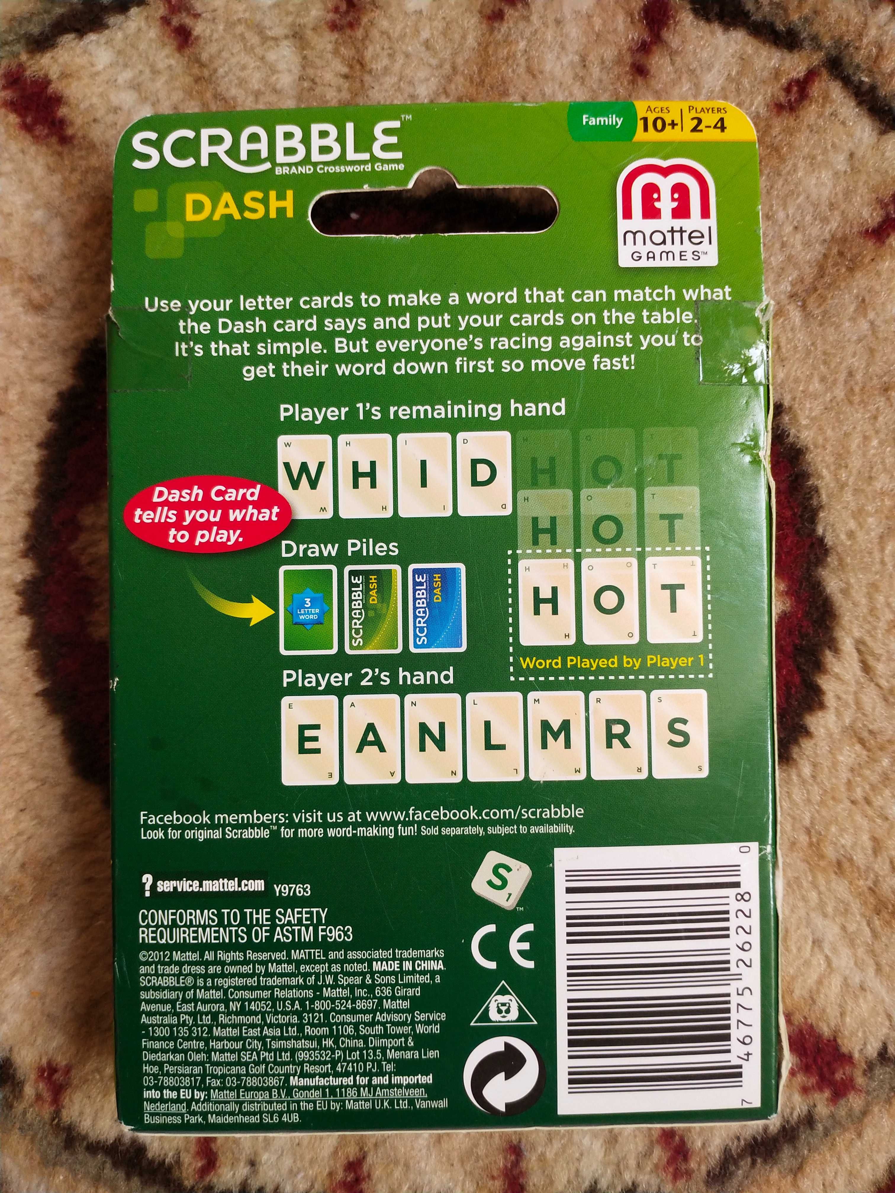 Karty Scrabble Dash