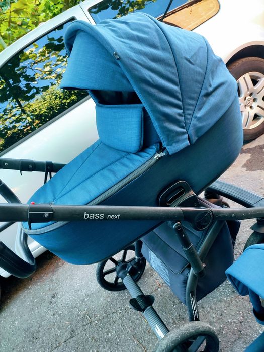 Коляска Roan bass next 2в1(люлька та прогулянковий блок)