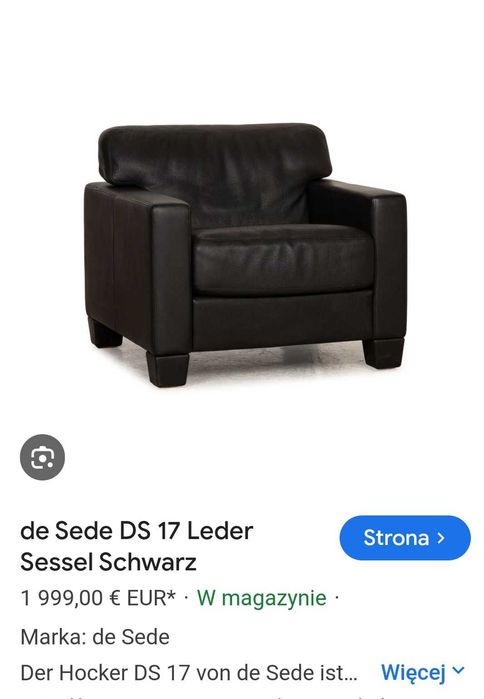 De Sede fotele skórzane