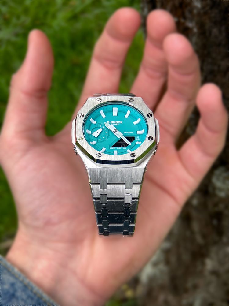 CasiOak Tiffany Green Dial. Custom GA2100