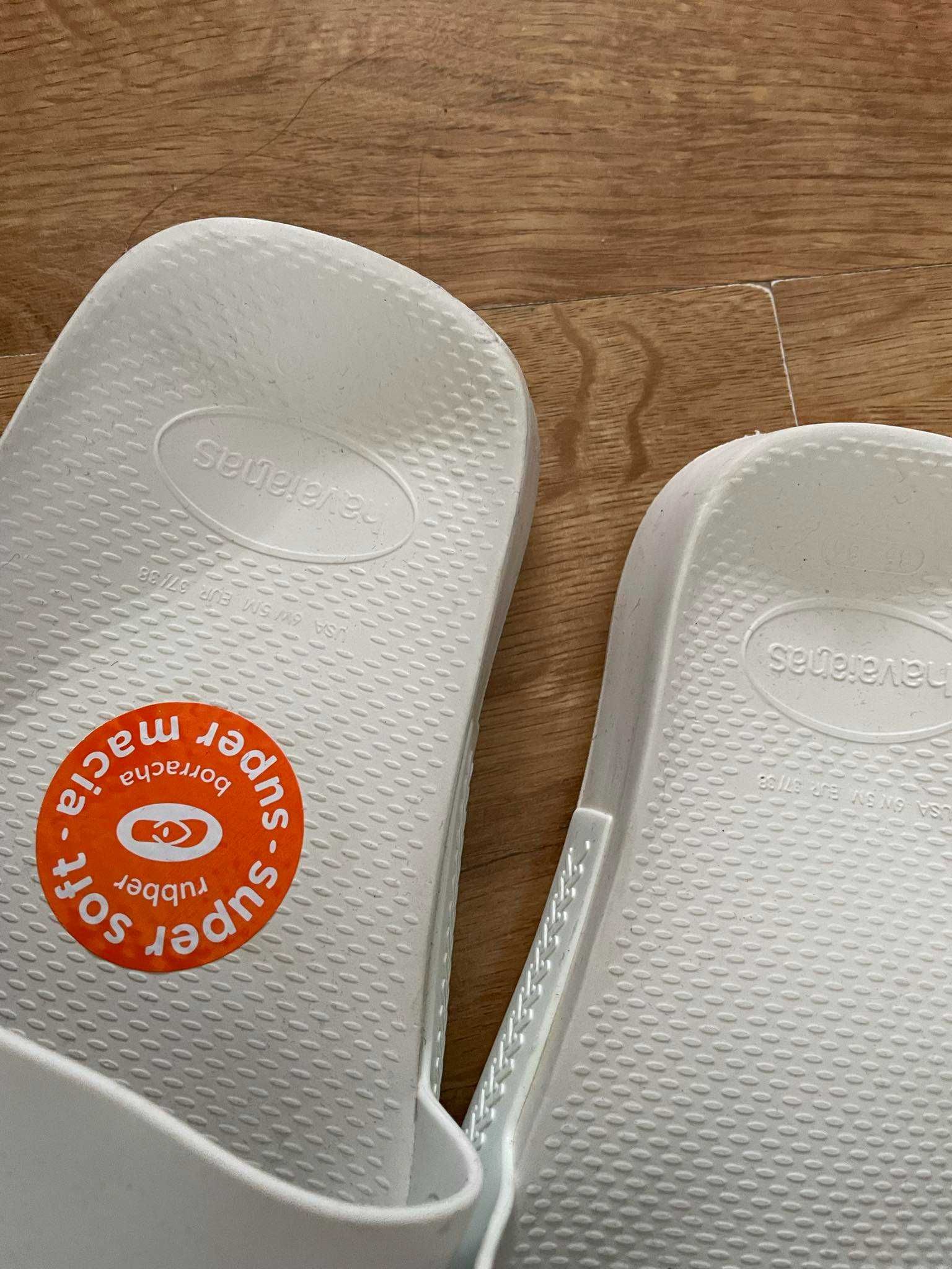 Havaianas białe klapki 37 / 38