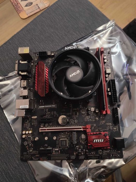 Zestaw am4 płyta+processor+ram