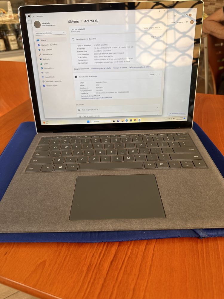 Surface laptop 4 topo de gama como se vê nas fotos 1200€