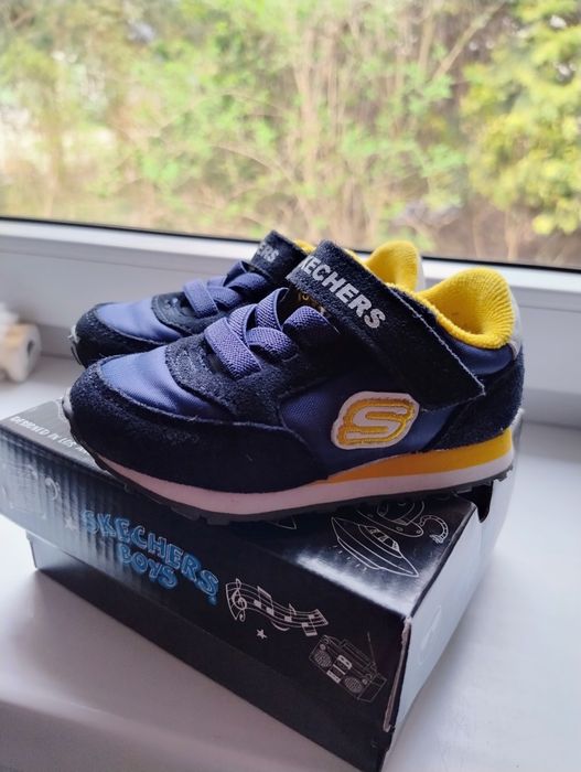 Buciki skechers granatowe