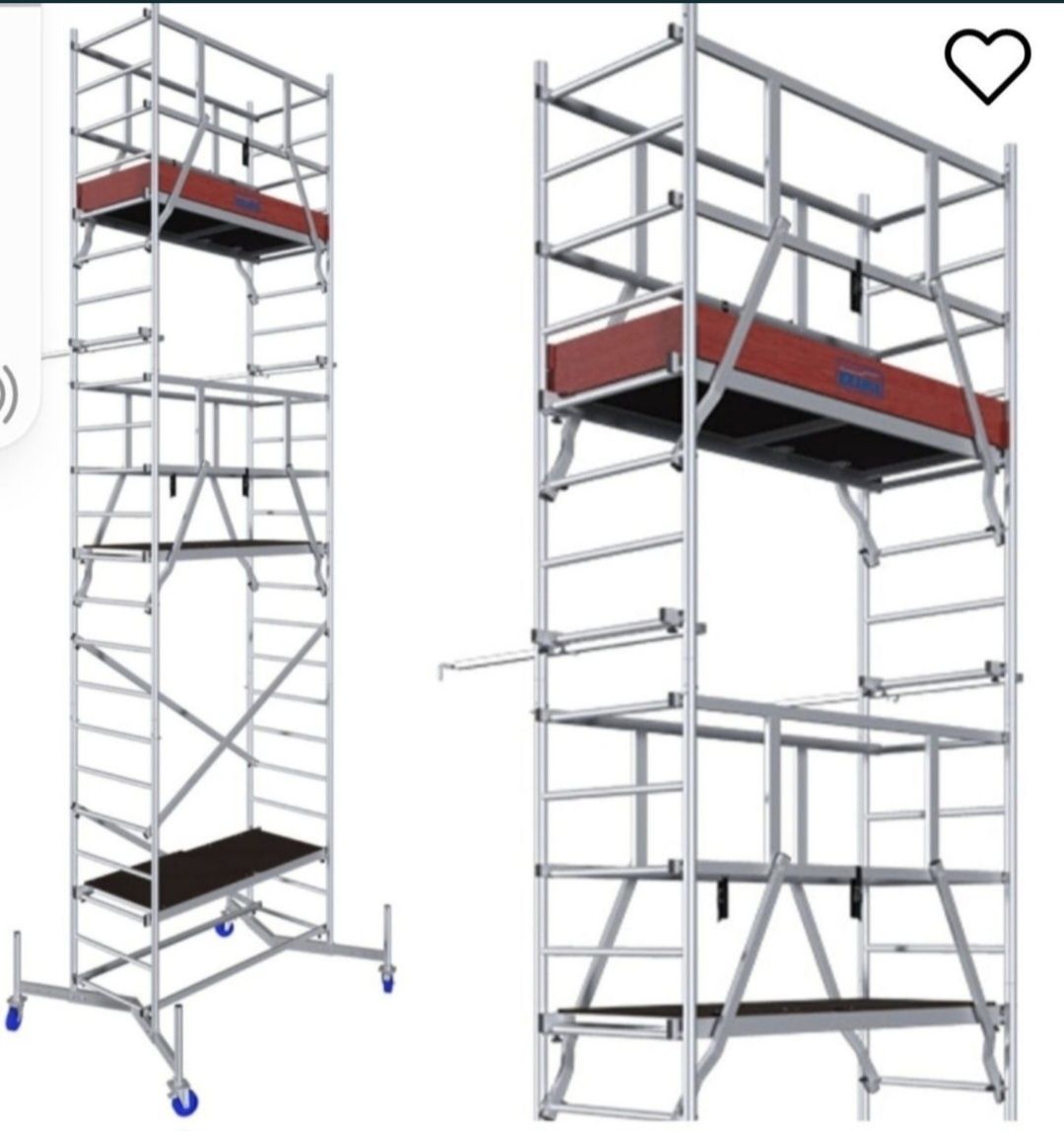 Wynajem rusztowań aluminiowych, jezdnych Crause climtec rusztowanie