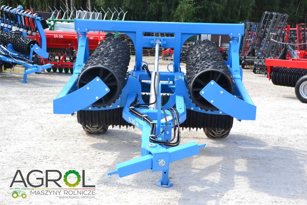 Wał posiewny 6,3m fi 530 Inter-Tech wały na 3 siłowniki ; Włóka ;600mm